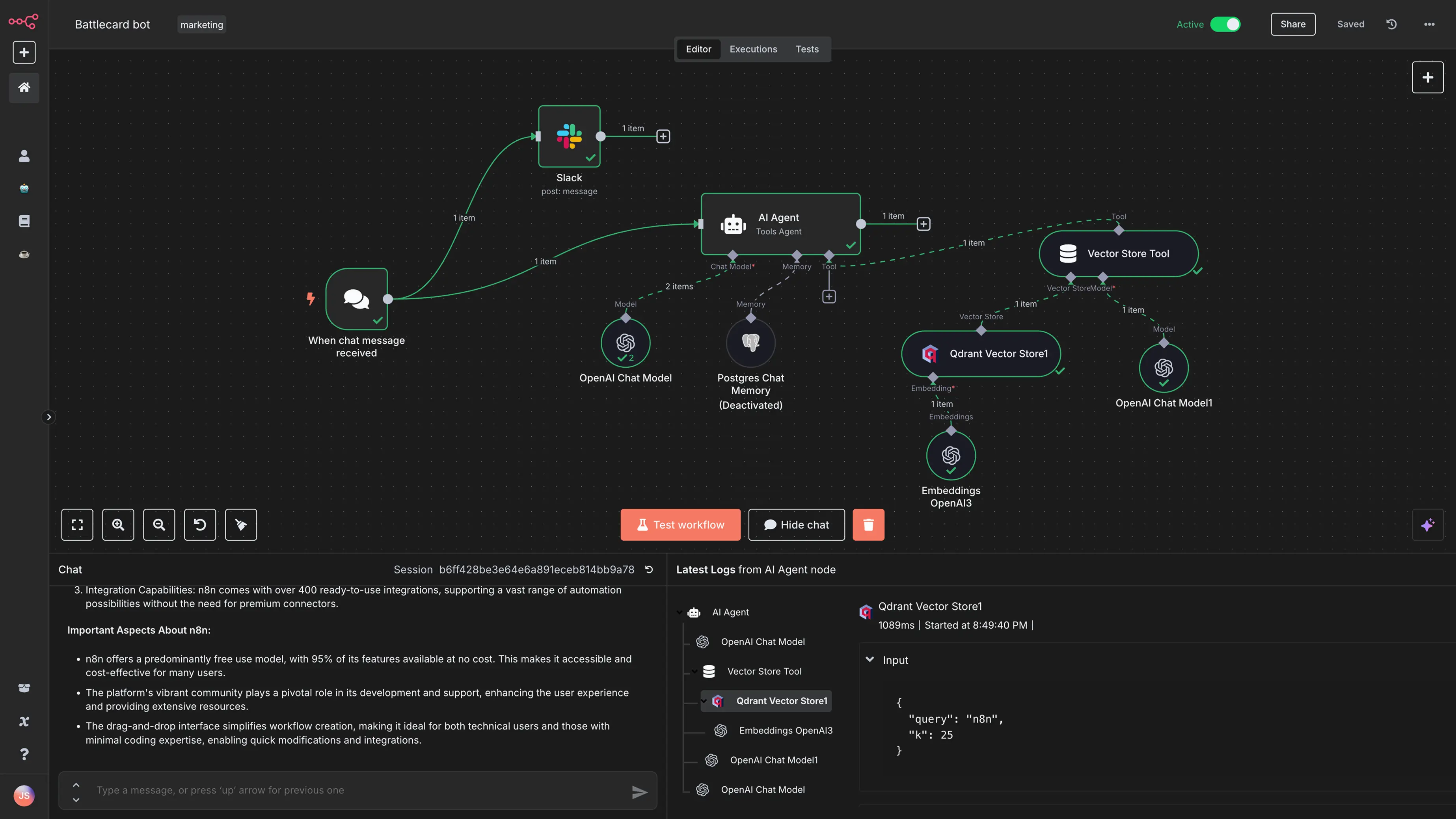 n8n Workflow Editor
